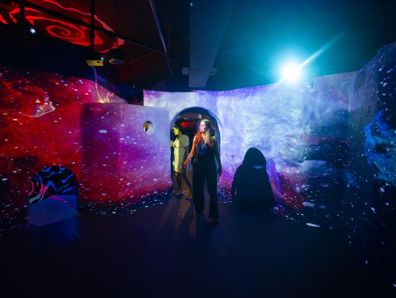 starry lights casted on walls at BVO Baron Von Opperbean