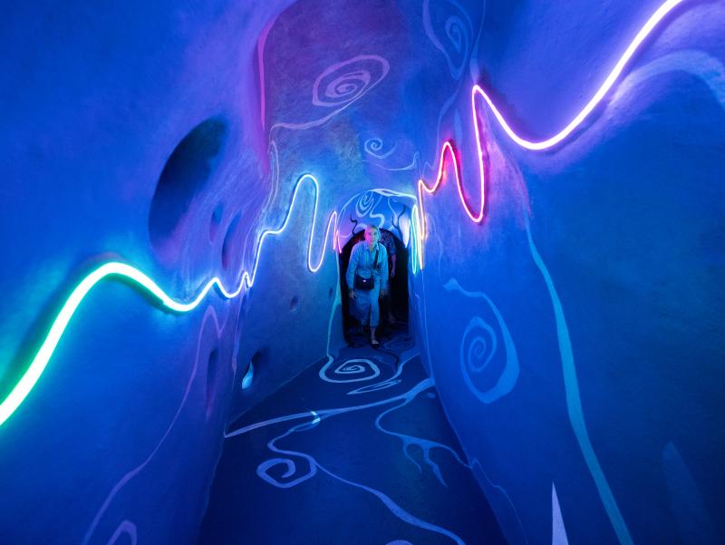 BVO Baron Von Opperbean lit up tunnel