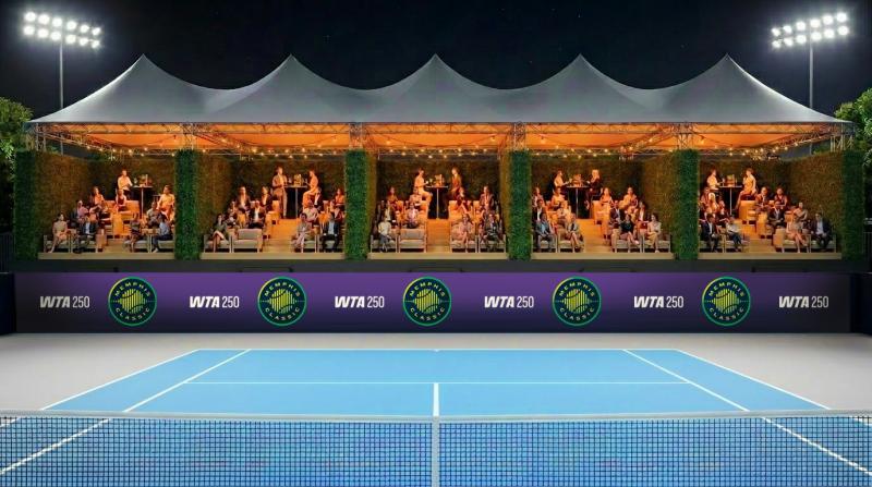 Memphis Classic rendering of suite boxes curtsied