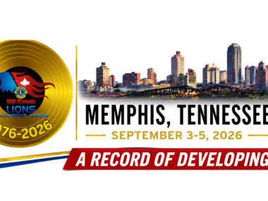 USA/Canada Lions Leadership Forum 50th anniversary graphic featuring the Memphis skyline and September 3–5, 2026 event dates