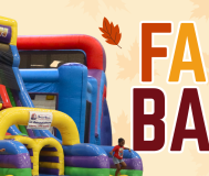 Fall Bash family event graphic for September 12 at the Renasant Convention Center