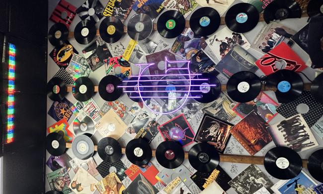 The Genre record wall in Memphis
