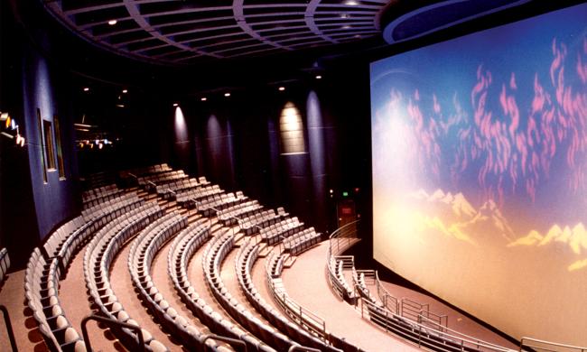 The Giant Screen Theater at Pink Palace Museum &amp; Mansion.