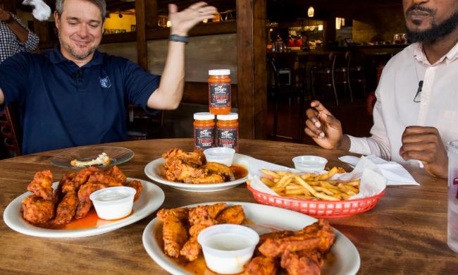 You have to try the delicious zydeco wings at Bayou Bar &amp; Grill. | Alex Shansky