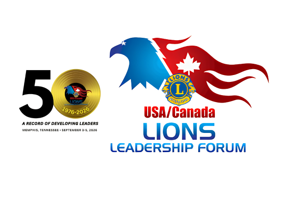 USA/Canada Lions Leadership Forum 50th anniversary logo for Memphis, Tennessee, September 3–5, 2026