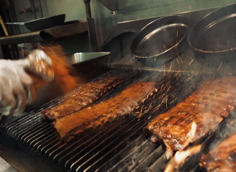 Ribs on the Grill - Corky's Photo