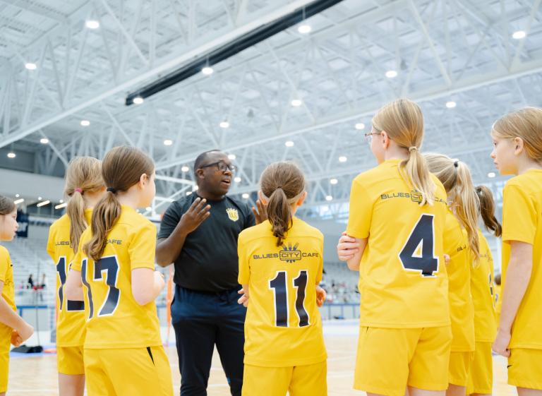 Volleyball Game Huddle Photo 2