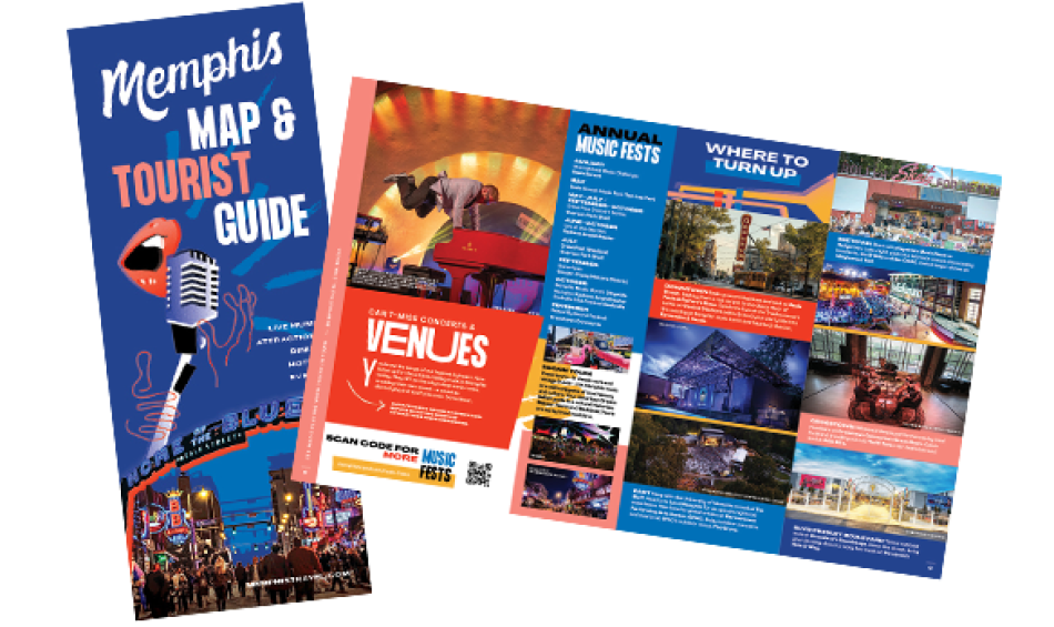A thumbnail image of the 2023 Memphis Map &amp; Tourist Guide