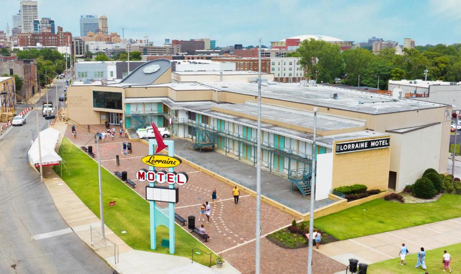 The exterior of the National Civil Rights Museum at the Lorraine Motel.